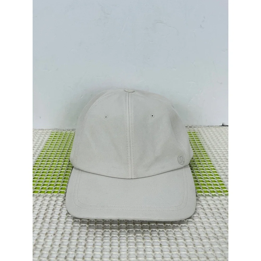 Lululemon Fast and Free Pony Base Runner Hat Cream Beige OS Adjustable light stn